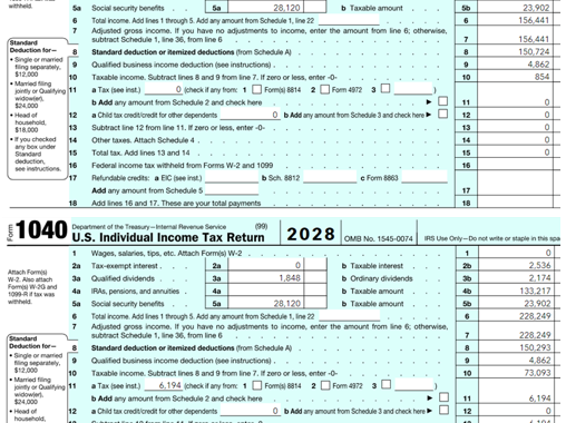 1040 for Long-Term Care insurance