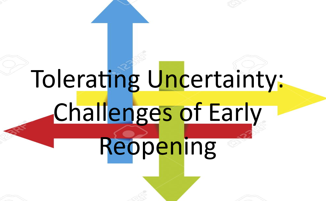 covid tolerating uncertainty