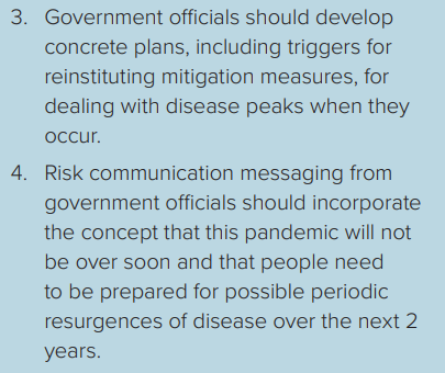 Recommendations from CIDRAPs Covid-19 Viewpoint