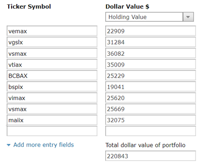 My Portfolio in Morningstar’s Xray Tool