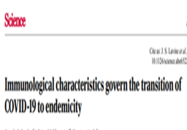 transition epidemic endemic
